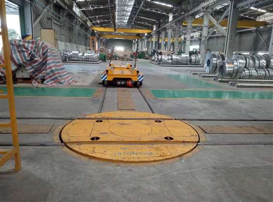 河北360度軌道平臺車